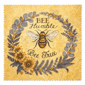 BeeWrapped 🐝 BEE Humble Bee True | Reusable Beeswax Wraps Set of 2 | Naturally Waxed Cotton Food Storage | Made in Canada 🍁