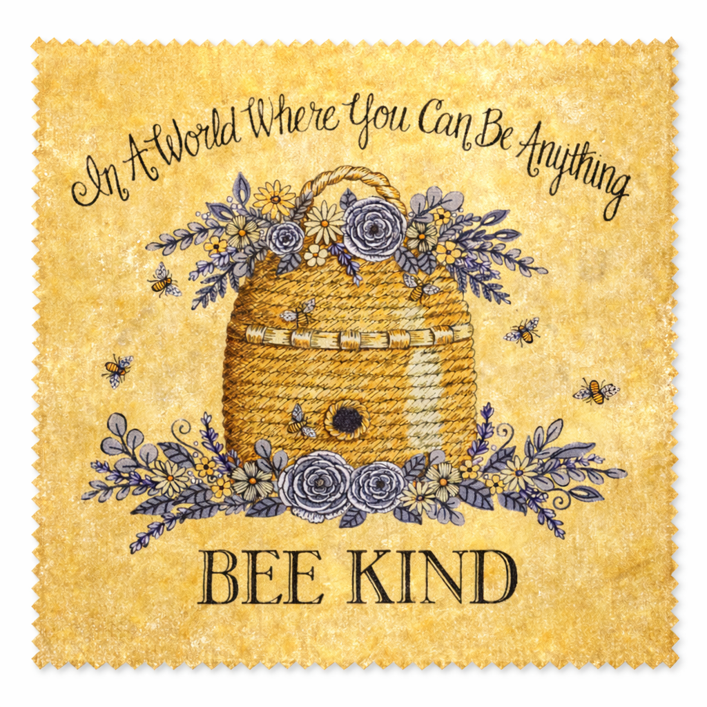 BeeWrapped π BEE KIND | Reusable Beeswax Wraps Set of 2 Designs | Naturally Waxed Cotton Food Storage | Made in Canada π