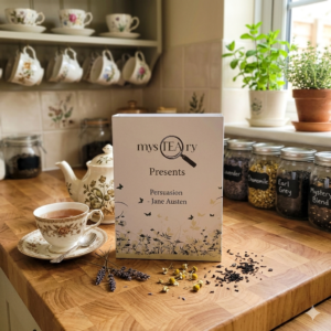 Persuasion Green Tea Literary Gift Set | Sencha Kyoto Cherry Rose Green Tea | MysTEAry Collection